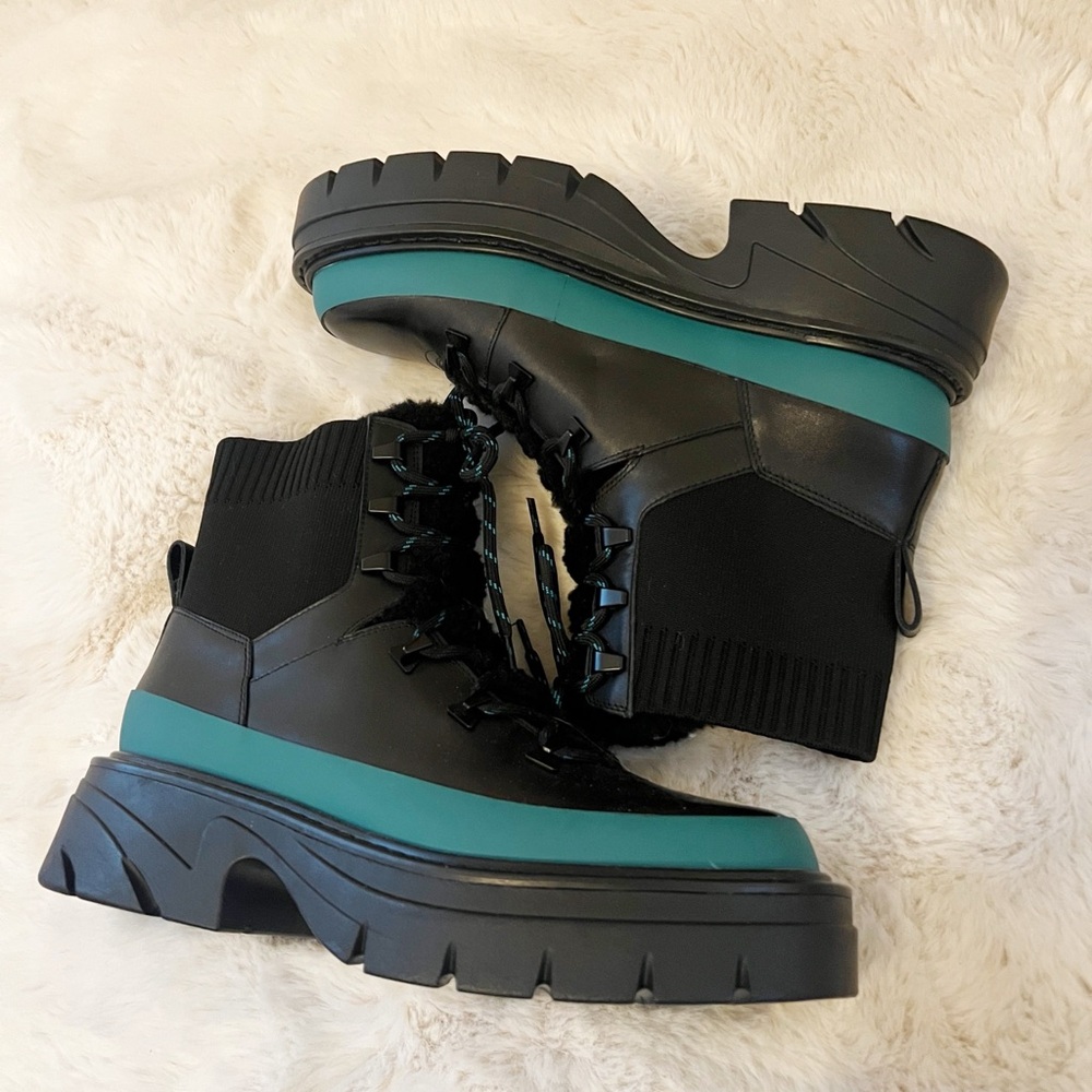 Sz 8 NWOB Marc Fisher Leather Moto Boots